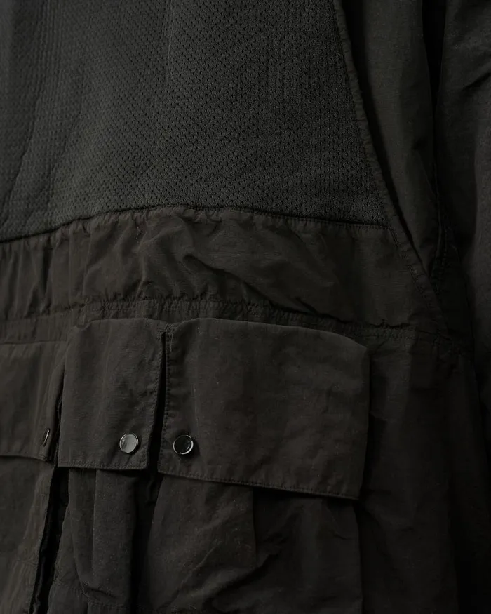 Man Flatt Nylon Reversible Hooded Jacket Black CP Company Jacket and Coats