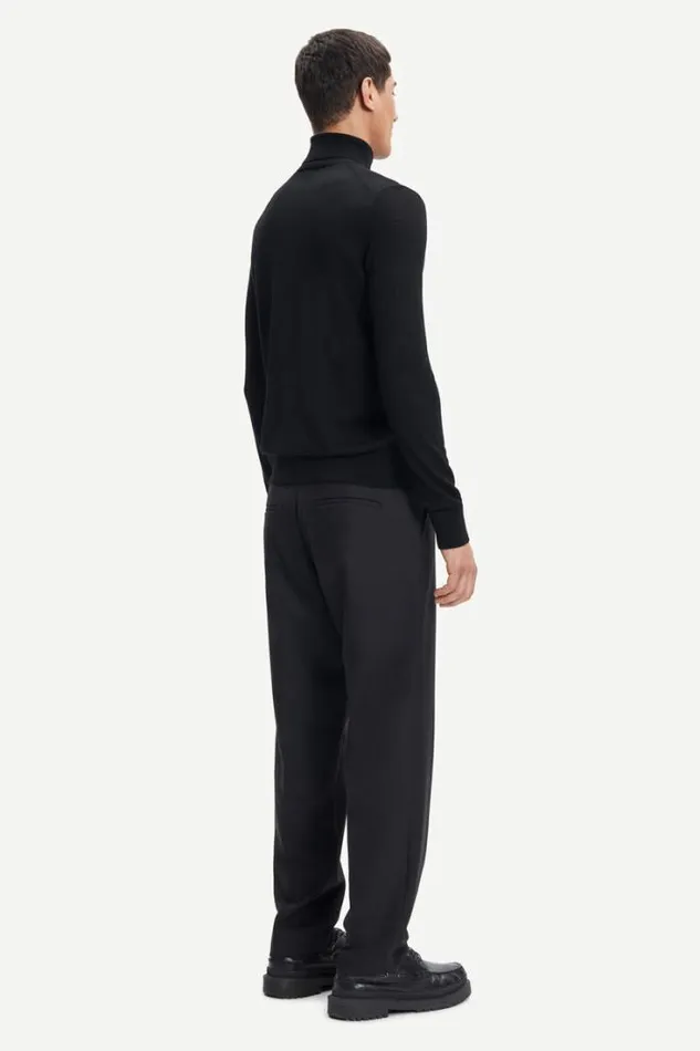 Man Flemming Turtle Neck 3111 Black Samse Samse Knitwear