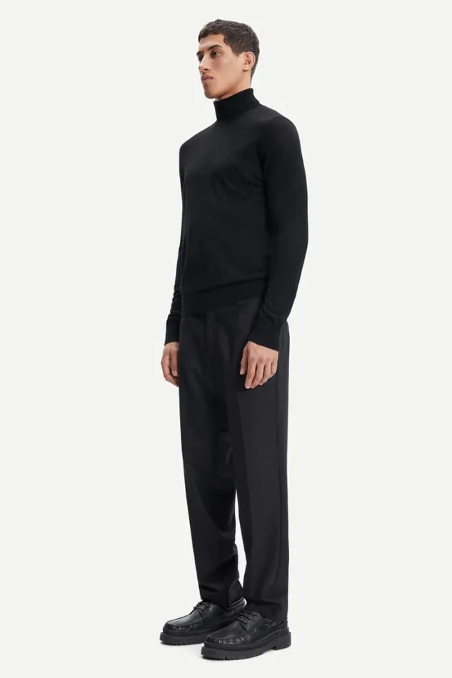 Man Flemming Turtle Neck 3111 Black Samse Samse Knitwear