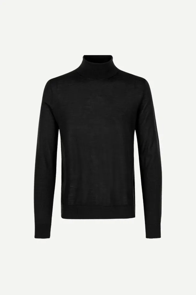Man Flemming Turtle Neck 3111 Black Samse Samse Knitwear