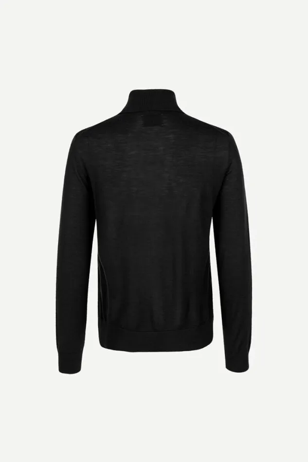 Man Flemming Turtle Neck 3111 Black Samse Samse Knitwear
