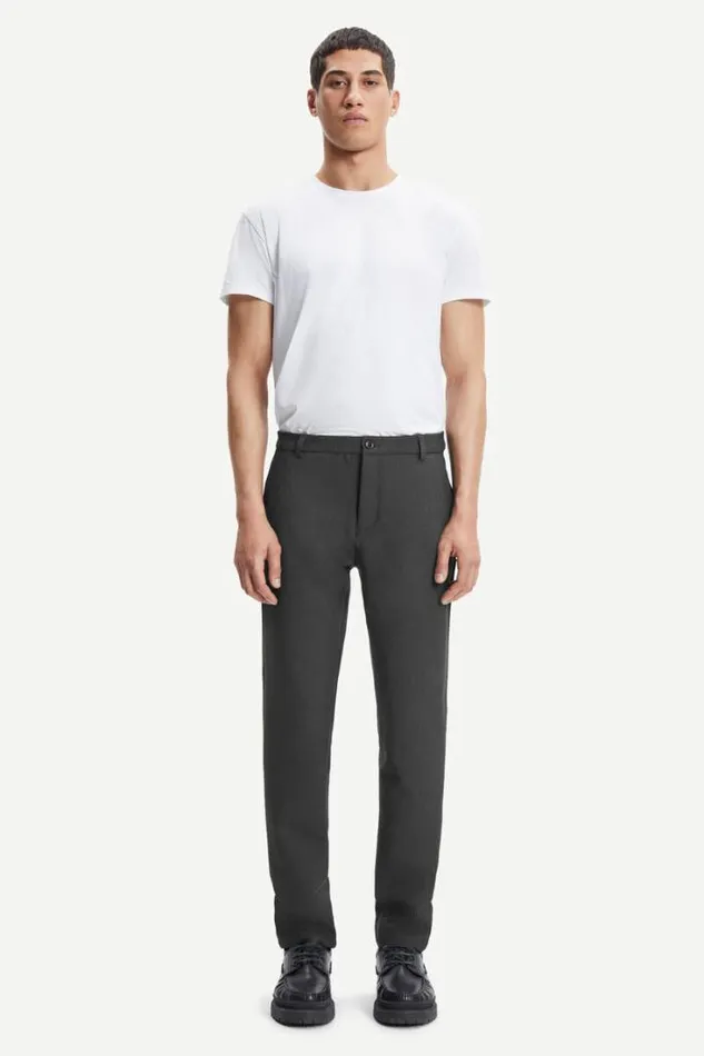 Man Frankie Pants 11686 Dark Grey Mel Samse Samse Trousers