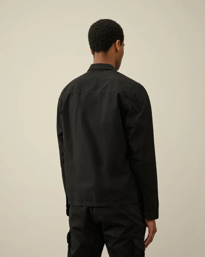 Man Gabardine Shirt Black CP Company Shirt