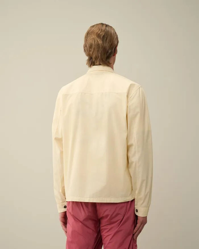 Man Gabardine Shirt Pistachio Shell 8211 Beige CP Company Shirt