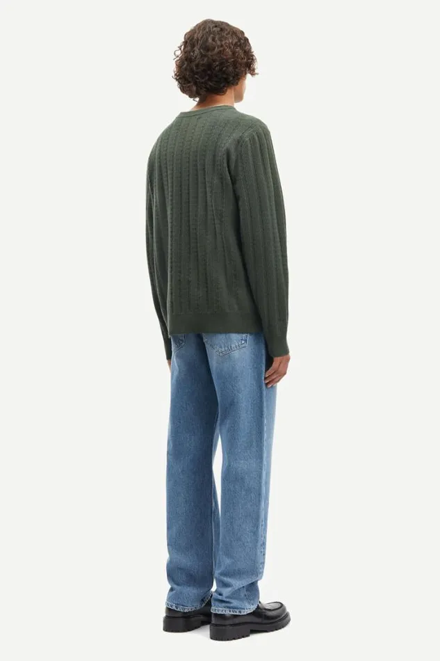 Man Gabriel Crew Neck 10490 Climbing Ivy Samse Samse Knitwear