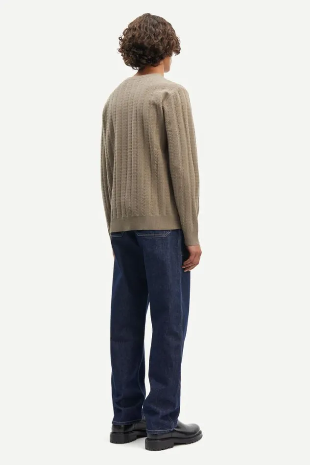 Man Gabriel Crew Neck 10490 Fallen Rock Samse Samse Knitwear