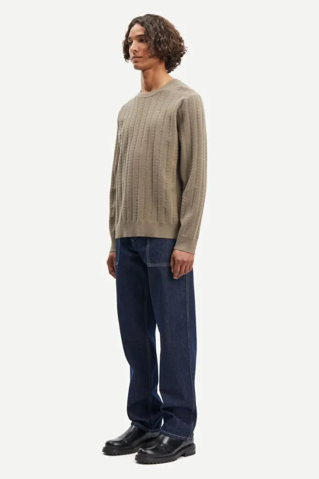Man Gabriel Crew Neck 10490 Fallen Rock Samse Samse Knitwear