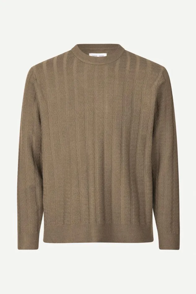 Man Gabriel Crew Neck 10490 Fallen Rock Samse Samse Knitwear