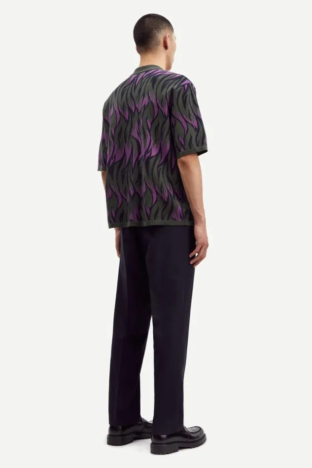 Man Garam Polo 10490 Sunset Flame Samse Samse Knitwear