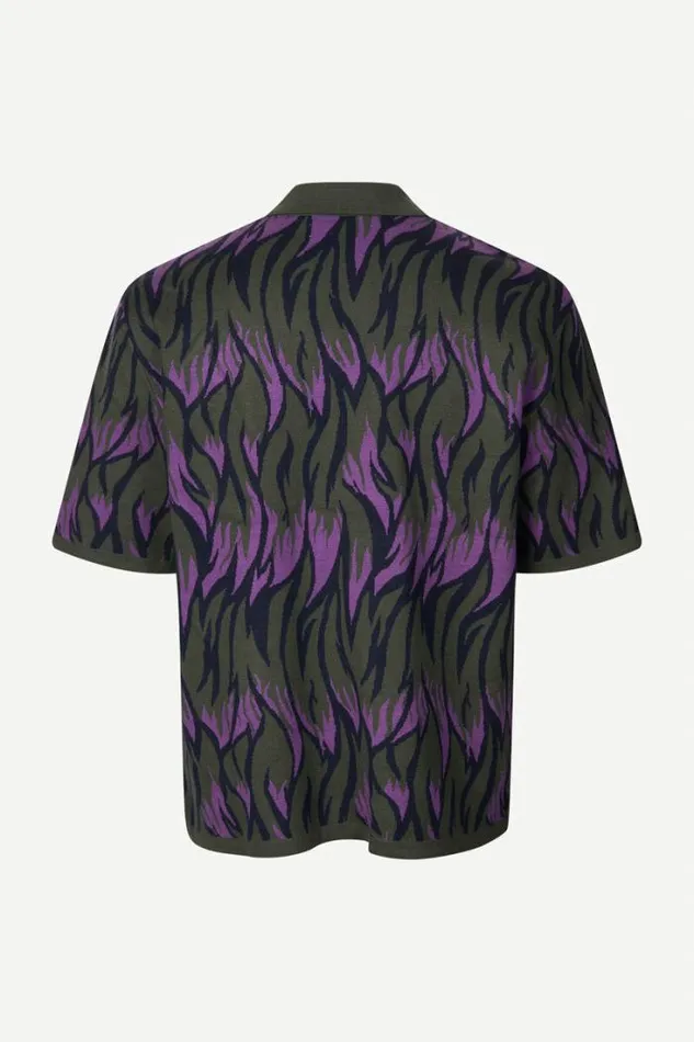 Man Garam Polo 10490 Sunset Flame Samse Samse Knitwear