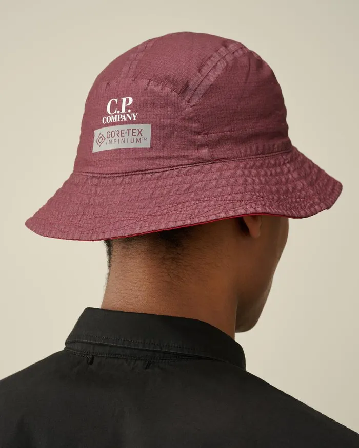 Man GORE GType Bucket Hat Red Bud CP Company Hats