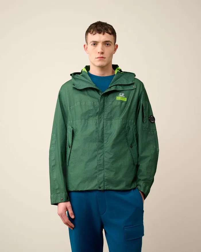Man GORE GType Hooded Jacket Duck Green CP Company Jacket and Coats