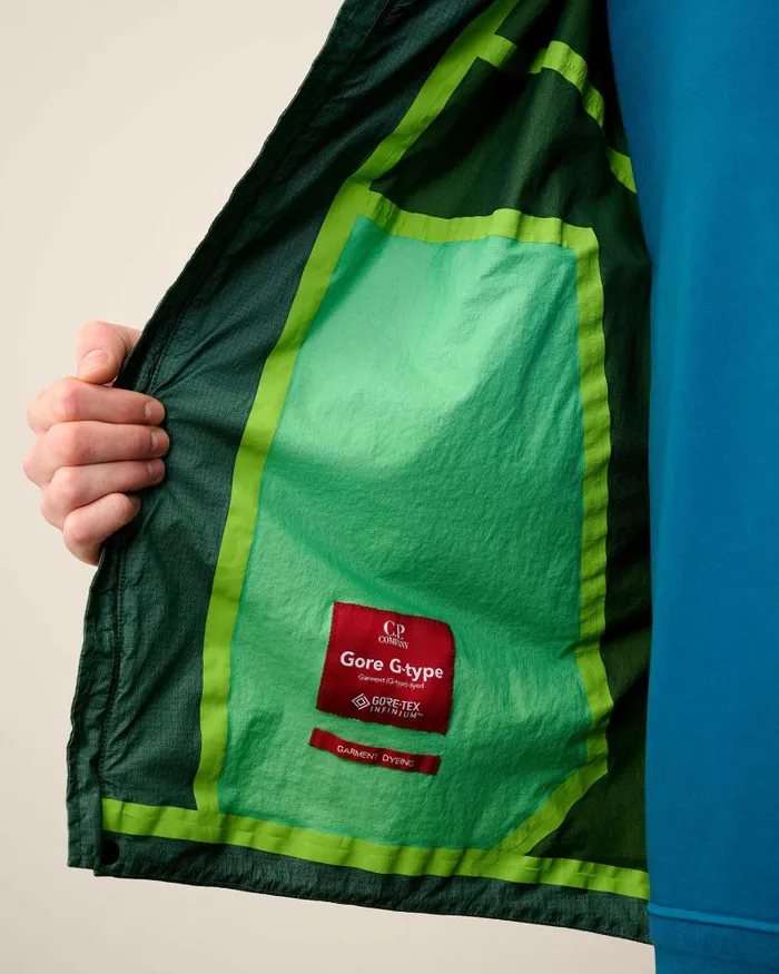 Man GORE GType Hooded Jacket Duck Green CP Company Jacket and Coats