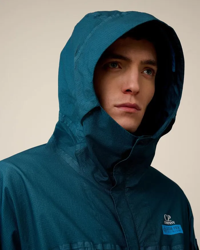 Man GORE GType Hooded Jacket Ink Blue CP Company Jacket and Coats