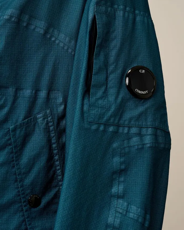 Man GORE GType Hooded Jacket Ink Blue CP Company Jacket and Coats