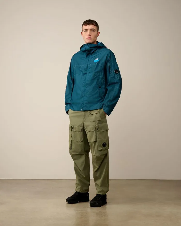 Man GORE GType Hooded Jacket Ink Blue CP Company Jacket and Coats