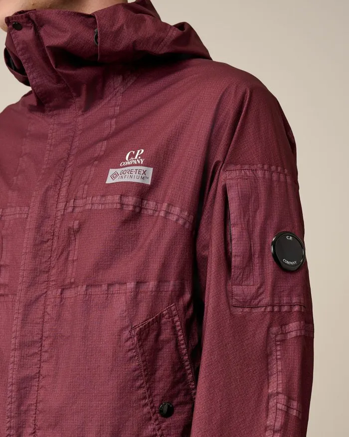 Man GORE GType Hooded Jacket Red Bud CP Company Jacket and Coats