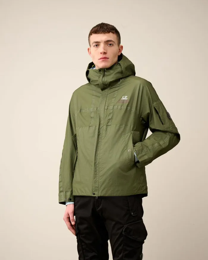 Man GORE GType Hooded Jacket Tender Shoots 8211 Green CP Company Jacket and Coats