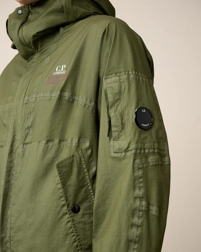Man GORE GType Hooded Jacket Tender Shoots 8211 Green CP Company Jacket and Coats