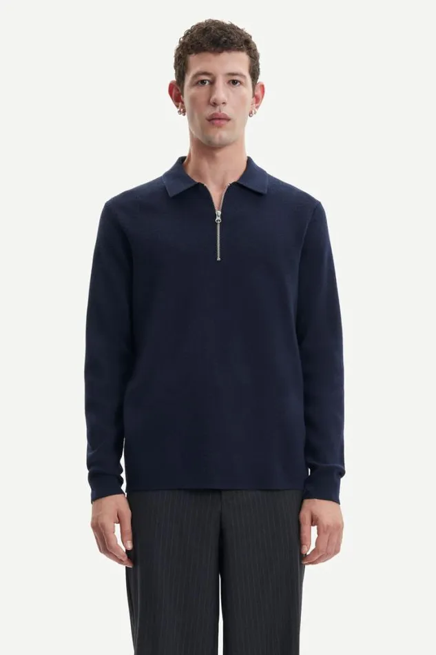 Man Guna Half Zip 10490 Salute Samse Samse Knitwear