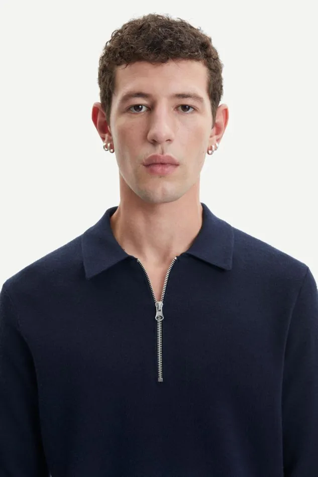 Man Guna Half Zip 10490 Salute Samse Samse Knitwear