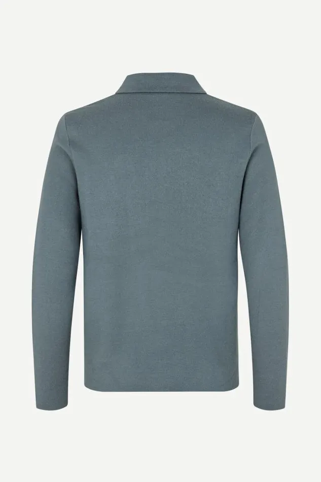 Man Guna Half Zip 10490 Stormy Weather Samse Samse Knitwear