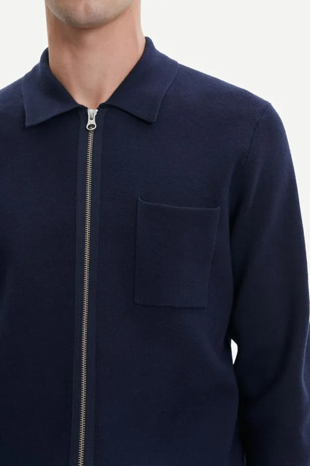 Man Guna X Zip 10490 Sky Captain Samse Samse Knitwear