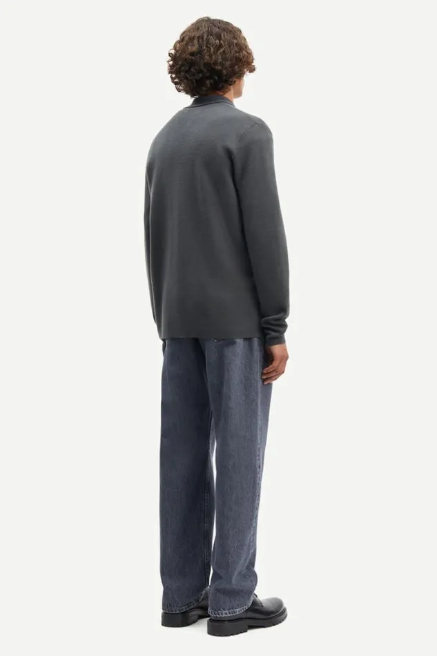 Man Guna X Zip 10490 Volcanic Ash Samse Samse Knitwear