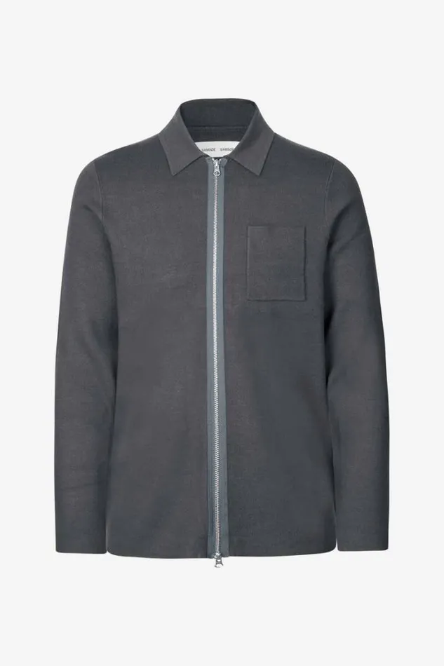 Man Guna X Zip 10490 Volcanic Ash Samse Samse Knitwear