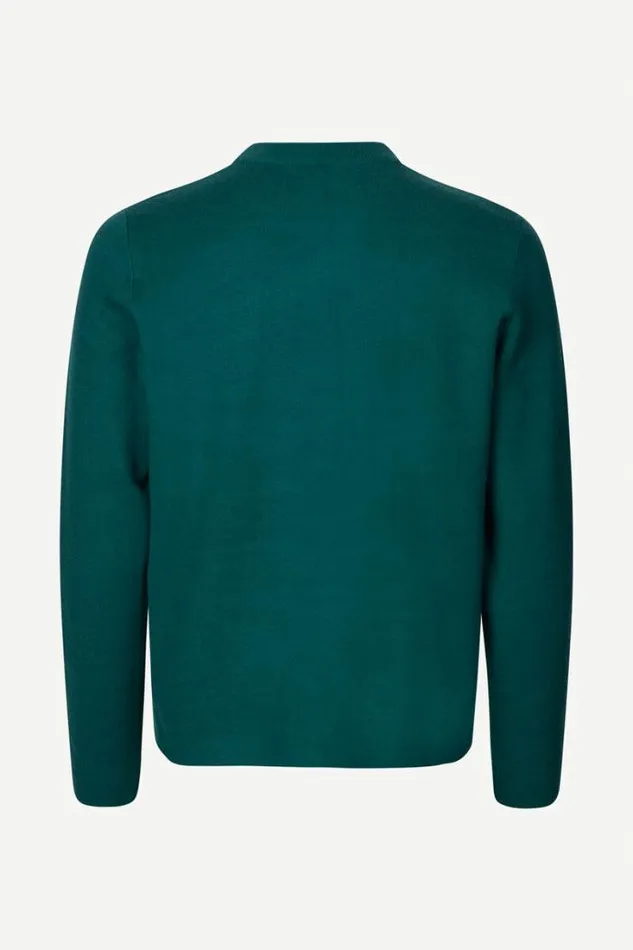 Man Gunan Crew Neck 10490 Atlantic Deep Samse Samse Knitwear