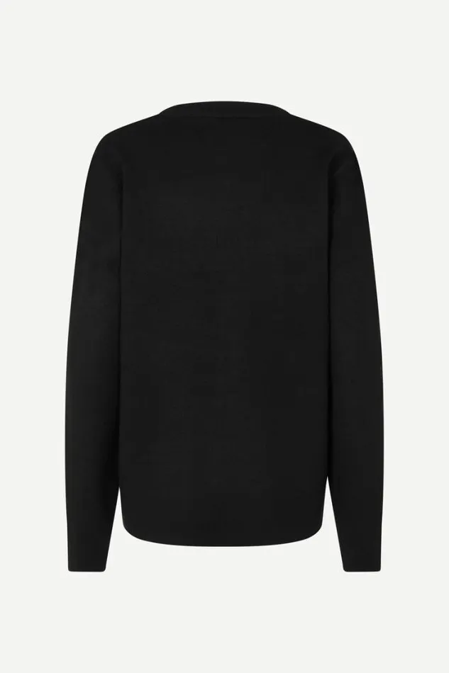 Man Gunan Crew Neck 10490 Black Samse Samse Knitwear