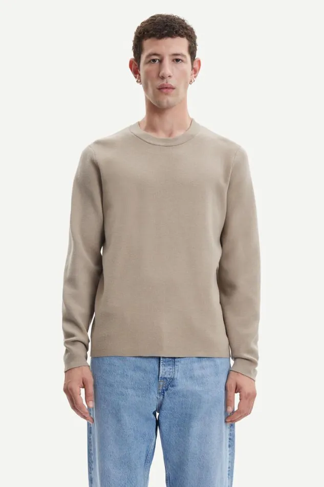 Man Gunan Crew Neck 10490 Pure Cashmere Samse Samse Knitwear