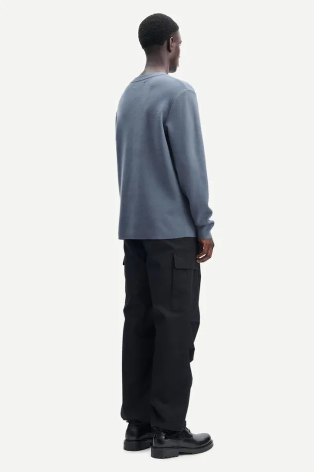 Man Gunan Crew Neck 10490 Stormy Weather Samse Samse Knitwear
