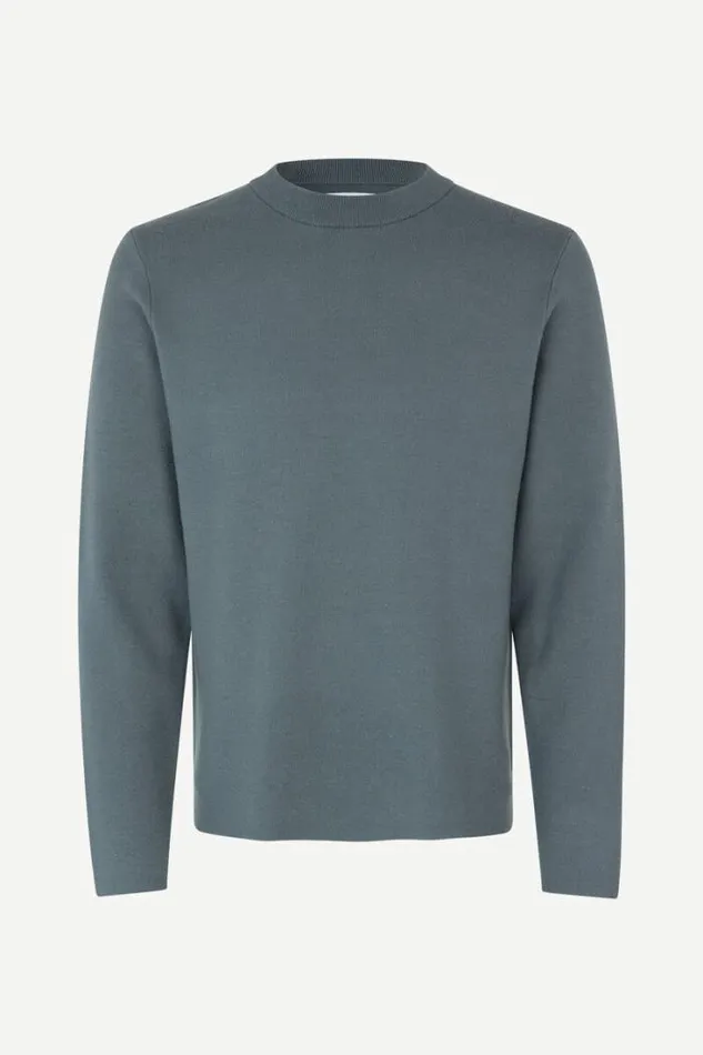 Man Gunan Crew Neck 10490 Stormy Weather Samse Samse Knitwear