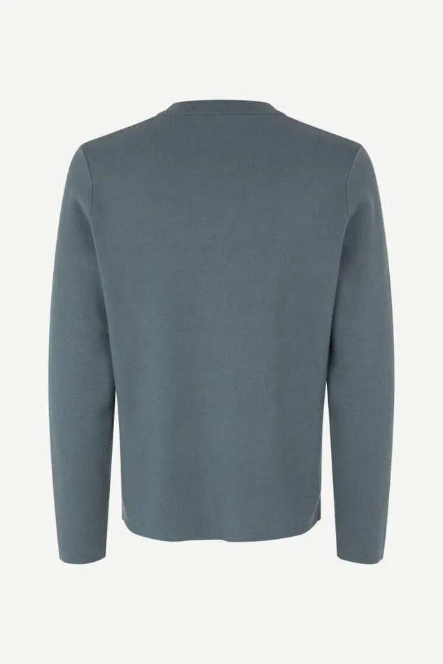Man Gunan Crew Neck 10490 Stormy Weather Samse Samse Knitwear