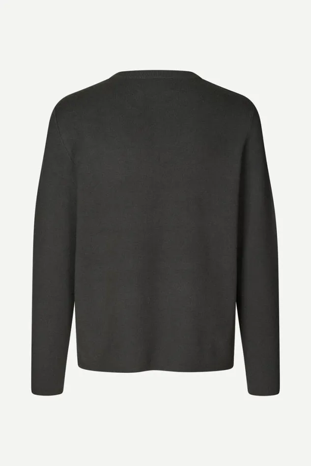 Man Gunan Crew Neck 10490 Volcanic Ash Samse Samse Knitwear