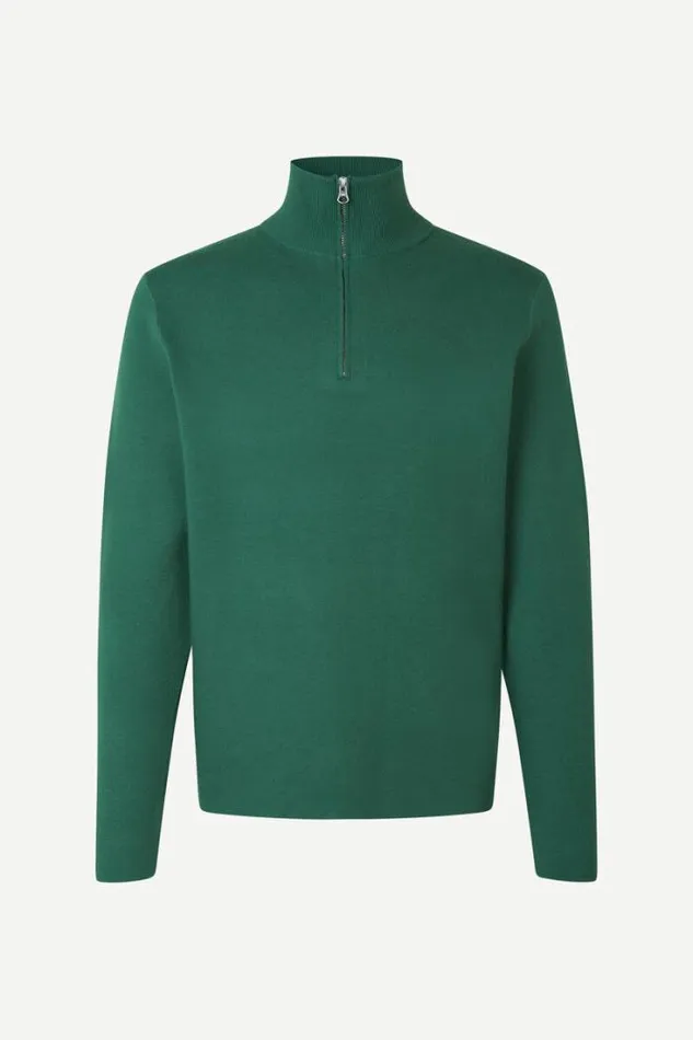 Man Gunan Turtle Neck Zip 10490 Garden Topiary Samse Samse Knitwear