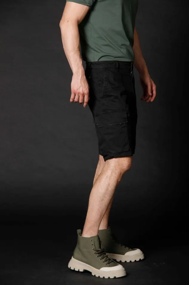 Man Havana Cargo Bermuda Limited Edition In Stretch Cotton Carrot Fit Mason039s Bermuda