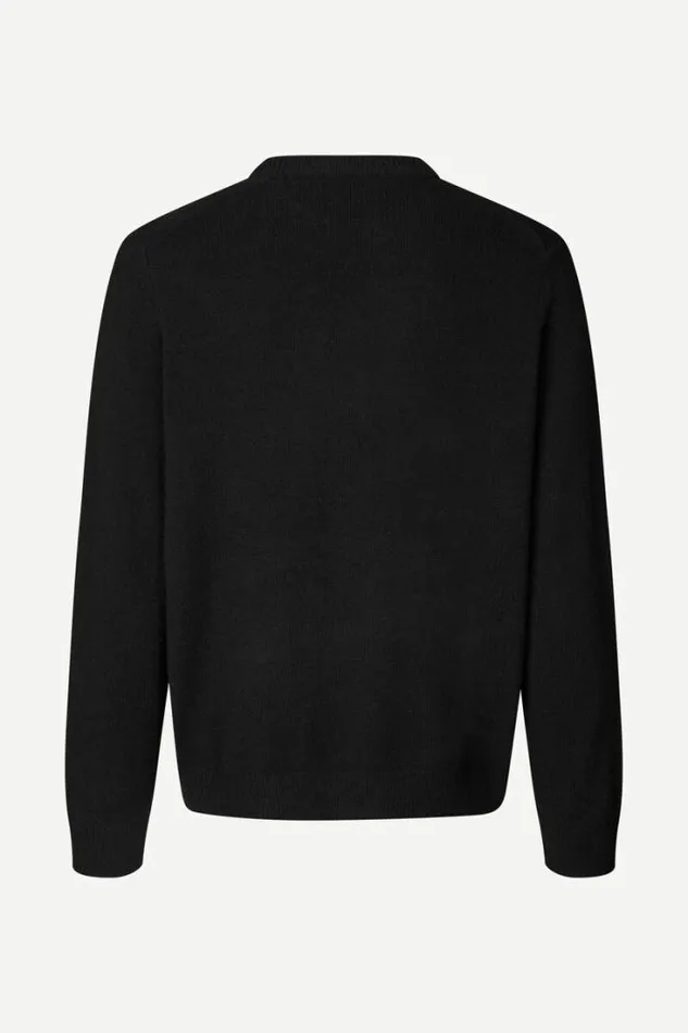 Man Isak Knit Sweater 15010 Black Samse Samse Knitwear