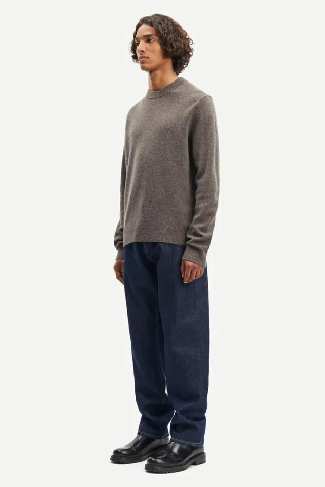 Man Isak Knit Sweater 15010 Major Brown Samse Samse Knitwear