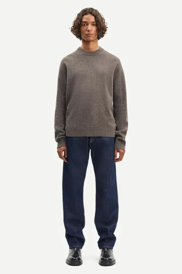 Man Isak Knit Sweater 15010 Major Brown Samse Samse Knitwear