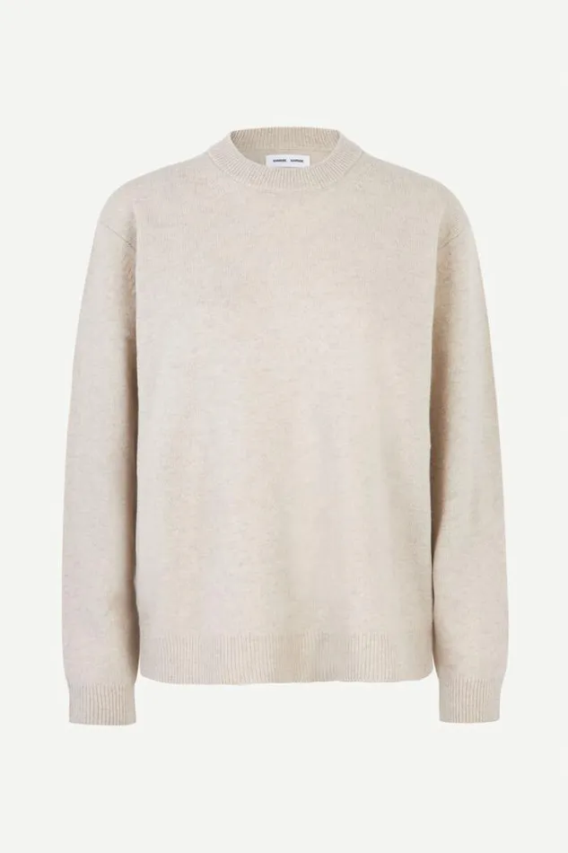 Man Isak Knit Sweater 15010 Silver Lining Samse Samse Knitwear
