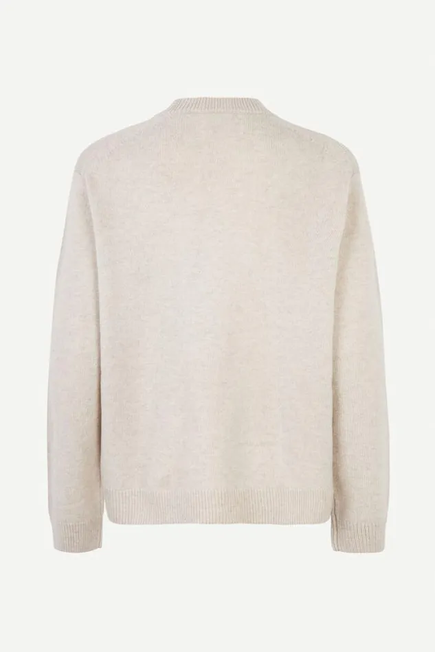Man Isak Knit Sweater 15010 Silver Lining Samse Samse Knitwear