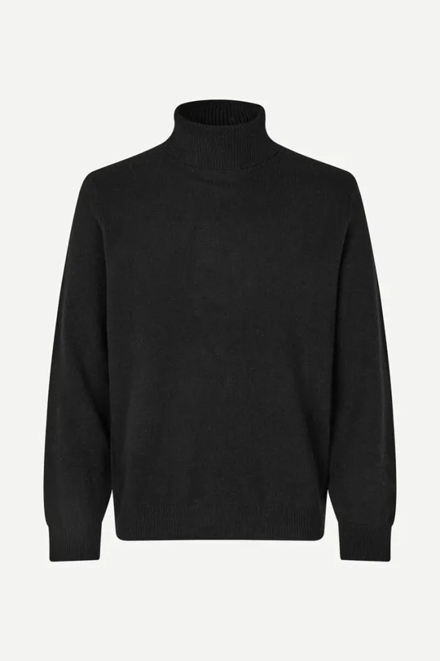 Man Isak Knit Turtleneck 15010 Black Samse Samse Knitwear