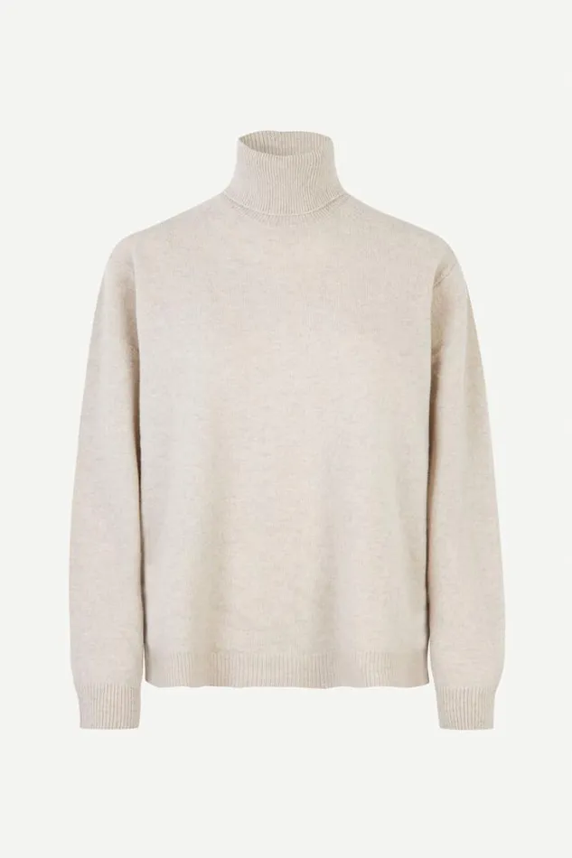 Man Isak Knit Turtleneck 15010 Silver Lining Samse Samse Knitwear