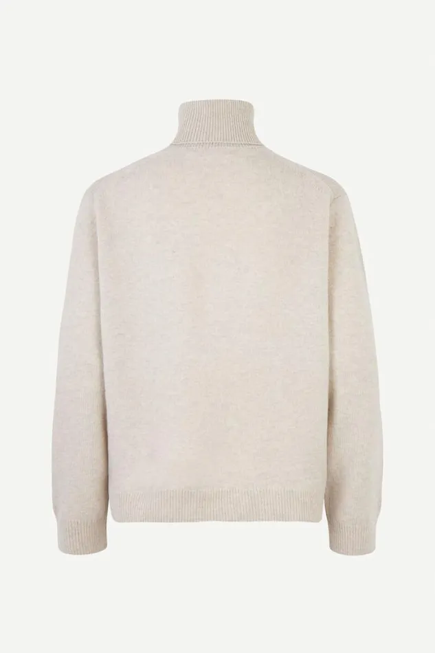 Man Isak Knit Turtleneck 15010 Silver Lining Samse Samse Knitwear
