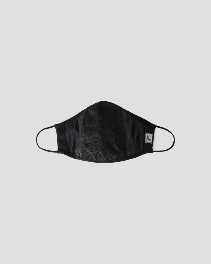 Man JMesh Mixed Face Mask Black CP Company Mask