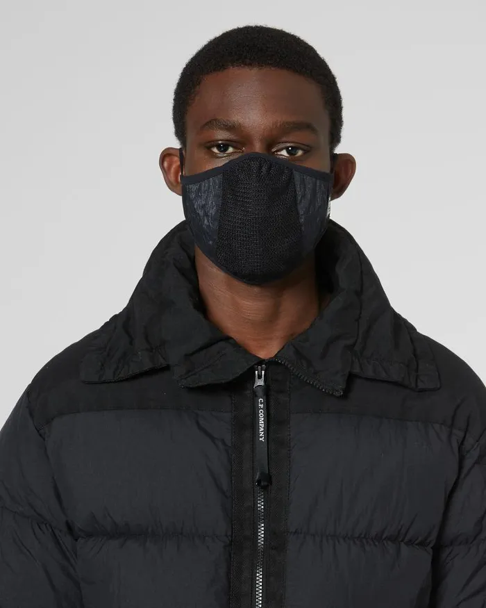 Man JMesh Mixed Face Mask Black CP Company Mask