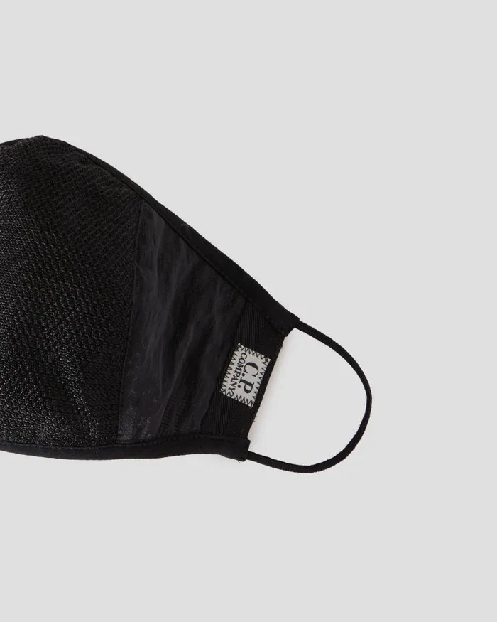 Man JMesh Mixed Face Mask Black CP Company Mask