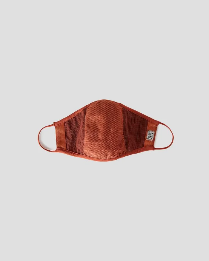 Man JMesh Mixed Face Mask Burnt Ochre CP Company Mask